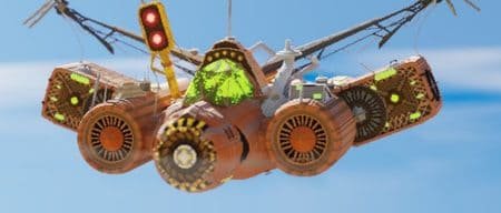 Дирижабль со светофором