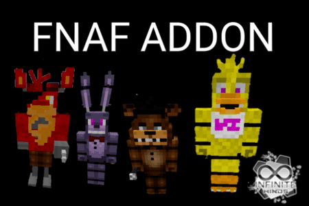 Превью мода "FNAF" с изображением аниматроников