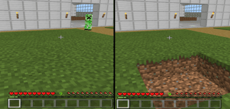 Мод: Меньший урон от взрыва криперов