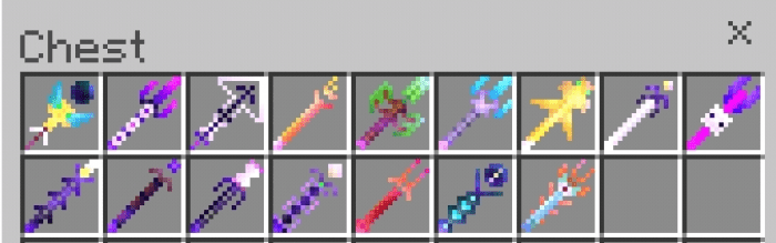 Представление множества доступных могущественных посохов