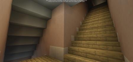 лестничная площадка в майнкрафт