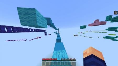 разноцветная паркур карта