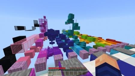 множество разноцветных блоков