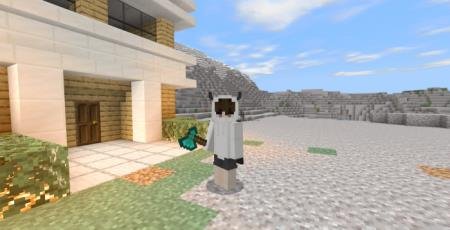 персонаж в интересном скине майнкрафт