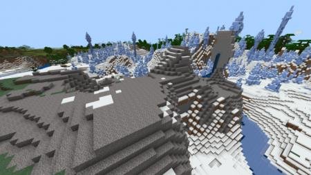 гора гравия/ледяные шипы