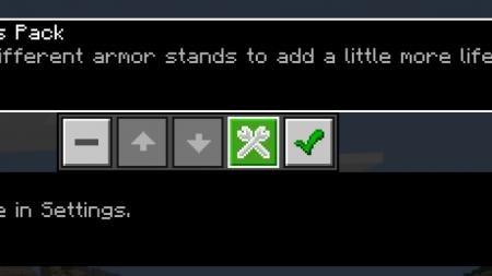 Изменения пакета текстур в настройках игры