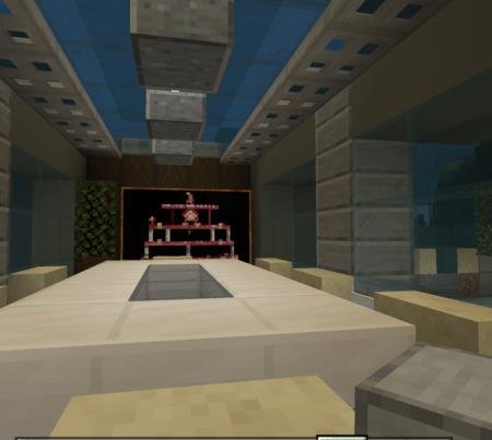 интерьер дома под водой