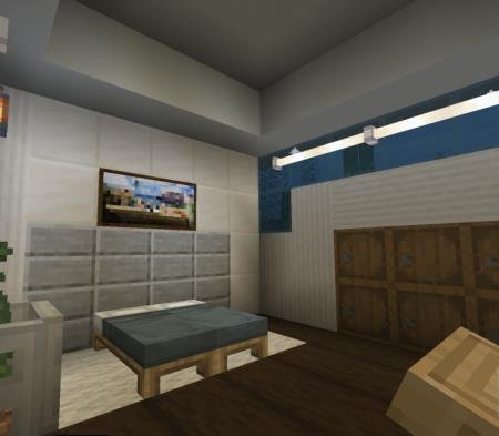 интерьер дома под водой майнкрафт