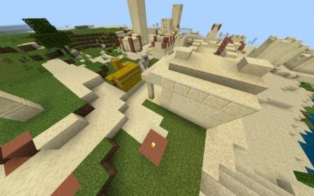 пустынная деревня майнкрафт