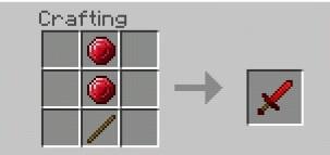 Рецепт крафта рубиновго меча