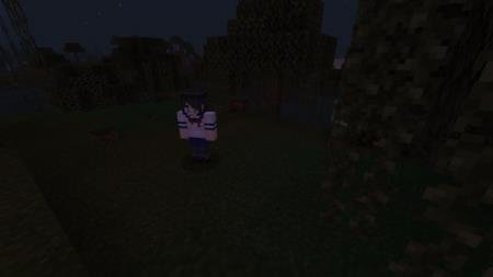 Яндере ночью у болота