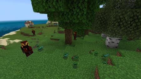 Самурай и множество алмазных мечей, выпавших с убитых самураев