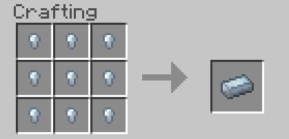 Превращение блоков олова в оловянный слиток