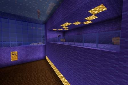 синий коридор майнкрафт