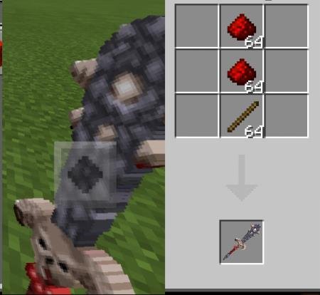 Представление и рецепт крафта адского жезла