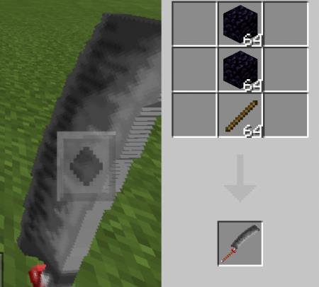 Представление и рецепт крафта тесака монаха