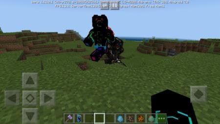 Игрок рядом с радужным рыцарем в игре