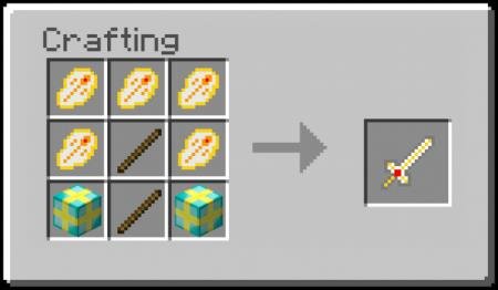 Рецепт крафта могущественного оружия, известного как Экскалибур