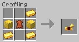 Рецепт крафта золотого лошадиного доспеха