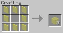 Рецепт крафта стеклянных блоков с использованием стеклянных панелей