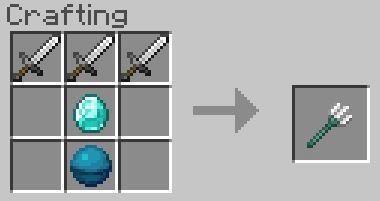 Рецепт крафта трезубца