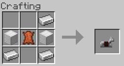 Рецепт крафта железного лошадиного доспеха