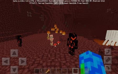 Красный рыцарь в Нижнем мире Майнкрафт