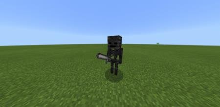 Жуткий скелет-иссушитель с мечом