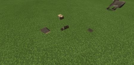 Анимация смерти кадавра, части тела которого разбросаны по земле