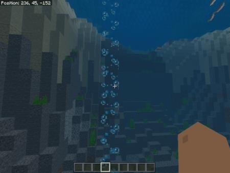 столб пузырей в майнкрафт