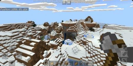 ледяная деревня майнкрафт