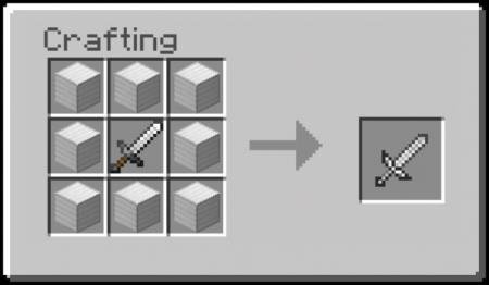 Рецепт крафта продвинутого железного меча
