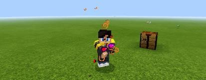 Игрок поедает пять сердце, чтобы увеличить своё здоровье