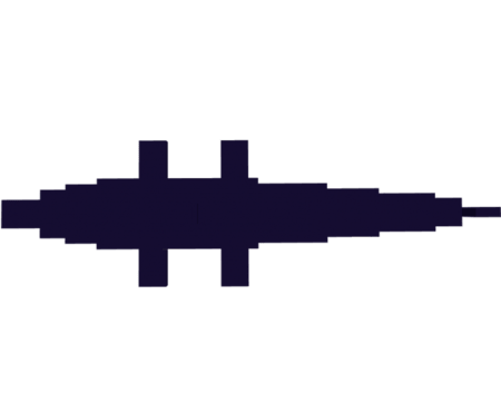 Модель морского титана при виде сверху