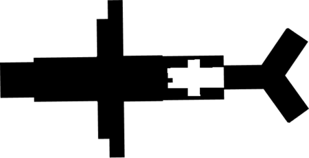 Взгляд сверху на модель кашалота в игре