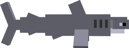 Взгляд сбоку на модель акулы-молота