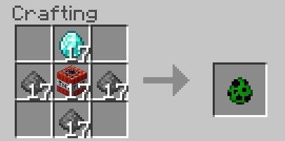 Рецепт крафта яйца спауна крипера