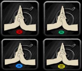 Представление четырёх различных джутсу
