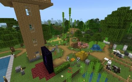 уютная деревня майнкрафт