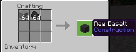 Рецепт крафта базальта