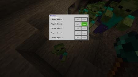 Игрок собирается телепортировать от кучи ужасных зомби