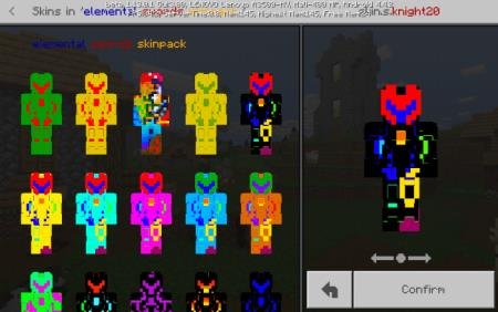 Вторая часть скинов рыцаря, доступных игроку