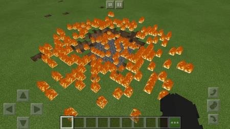 Взрыв после смерти робота из командных блоков