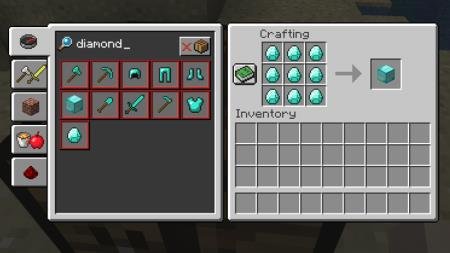 крафт алмазного блока