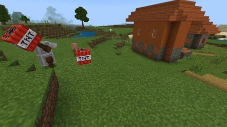 мод подрывник с блоком TNT