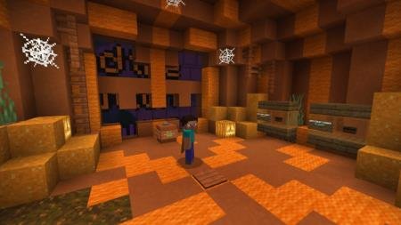 поиск кнопки - хеллоуин карта майнкрафт