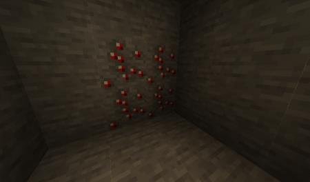 Генерации рубиновой руды в пещере