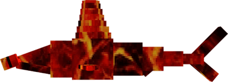 Вид сбоку на магмовую голову