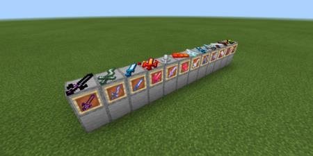 Представление различных видов стихийного оружия