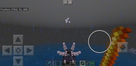 Прицеливание игрока перед выстрелом огненного шара